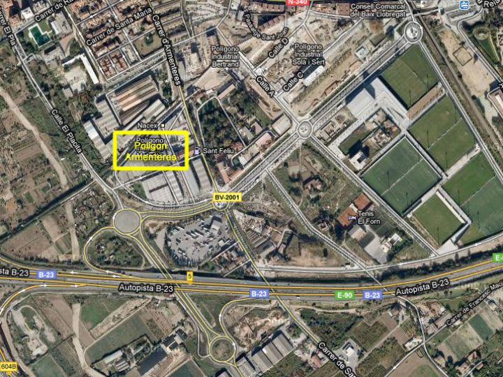 Industrial Land for rent at Sant Feliu de Llobregat