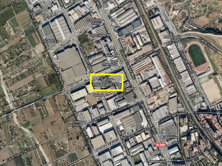 Industrial Plot for rent at Sant Feliu de Llobregat
